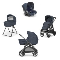 Inglesina System Quattro Aptica con Passeggino, Navicella, Stand Up e Seggiolino Auto Cab - Resort Blue