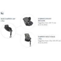 Inglesina Base Auto Girevole Darwin 360° i-Size per Seggiolino Auto Darwin Infant, Darwin Infant Recline e Darwin Next Stage i-Size 