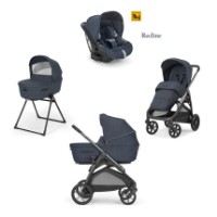 Inglesina System Quattro Aptica con Passeggino, Navicella, Stand Up e Seggiolino Auto Darwin Recline i-Size - Resort Blue