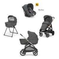 Inglesina System Quattro Aptica con Passeggino, Navicella, Stand Up e Seggiolino Auto Darwin Recline i-Size - Velvet Grey