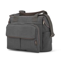Inglesina Borsa Aptica Dual Bag con Pochette Fasciatoio, Porta Pappa e Biberon - Velvet Grey