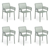 Set 4 Poltroncine da esterno Doga Armchair Menta di Nardi