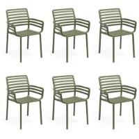Set 4 Poltroncine da esterno Doga Armchair Agave di Nardi