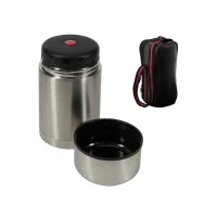 Ilsa Portavivande Termico in Acciaio Inox con Custodia 1 litro