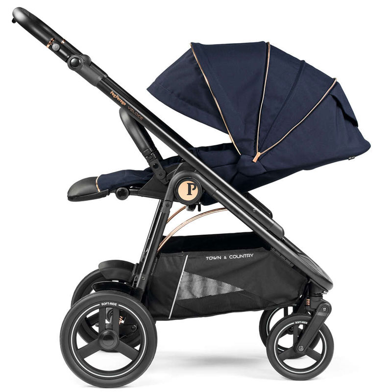 Passeggino Da Viaggio Peg Perego Volo Blue Shine - Leggero (5.4 Kg), Compatto E Con Protezione UPF 50+