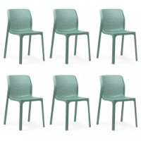 set 6 sedie per esterno Bit Nardi in resina salice