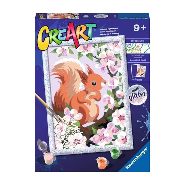 Ravensburger CreArt Serie D Classic - Scoiattolo Glitter