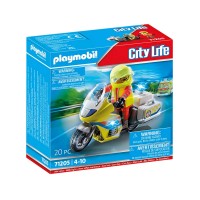 Playmobil Soccorritore con Moto 71205