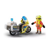 Playmobil Soccorritore con Moto 71205