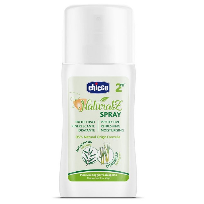 Chicco Spray Antizanzare Naturalz Protettivo e Rinfrescante alla Citronella 100ml