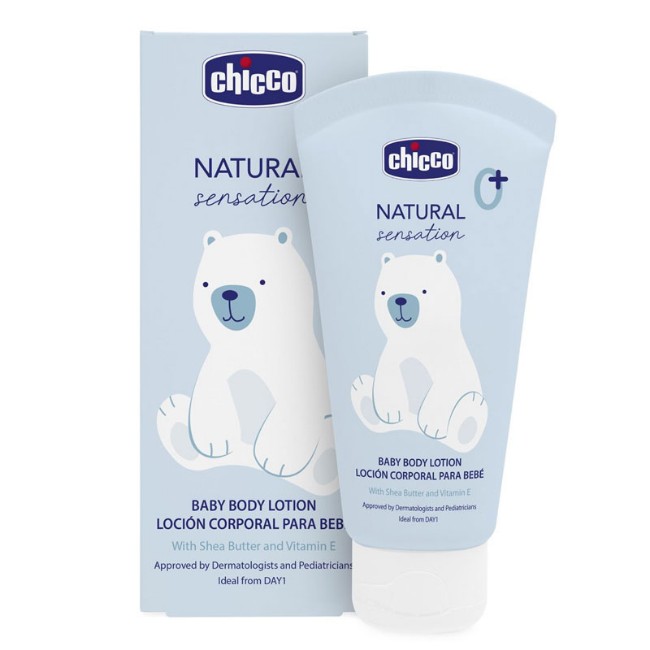 Chicco Baby Crema Corpo Natural Sensation con Burro di Karité, 150ml