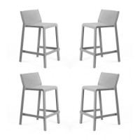 Nardi Set da 4 Sgabelli impilabili Trill Mini in resina