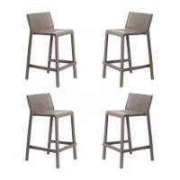 Nardi Set da 4 Sgabelli impilabili Trill Mini in resina