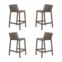 Nardi Set da 4 Sgabelli impilabili Trill Mini in resina