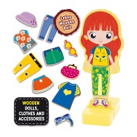 Lisciani Giochi Montessori Legno Fashion Doll