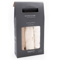 Bamboom 3 Pack Swaddle in bambù organico, 70x70cm - Tropical, Offwhite e Camel 