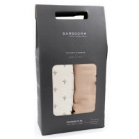 Bamboom 2Pack Swaddle XL in bambù organico, 120x120cm -  Lily e Camel