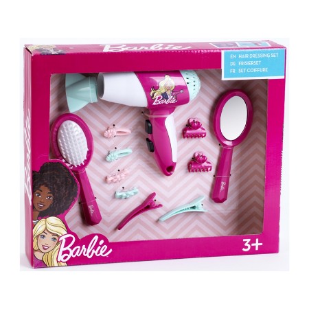 Klein Barbie Set Parrucchiere con Phon e Accessori