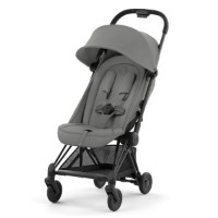 Cybex Passeggino Leggero Coya Telaio Matt Black, Modulabile con Chiusura Compatta - max 22kg - Mirage Grey