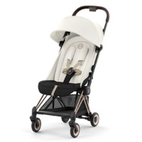 Cybex Passeggino Leggero Coya Telaio Rosegold, Modulabile con Chiusura Compatta - max 22kg - Off White