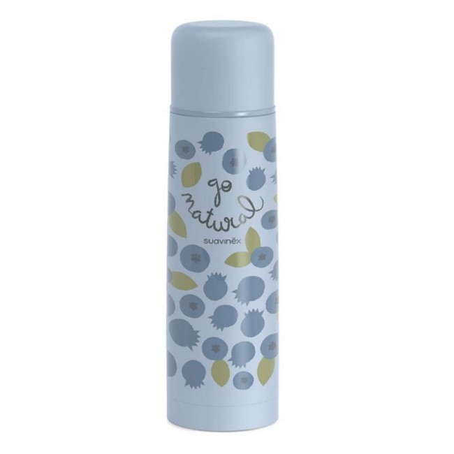 Suavinex Thermos Liquidi Go Natural, 500ml - Azzurro