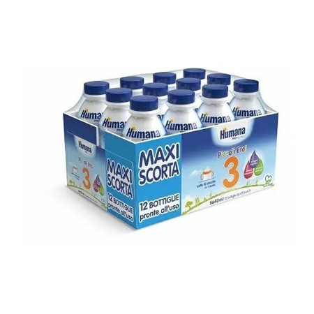 Humana 3 Latte Crescita Liquido ProBalance Multipack 12 x 470 ml