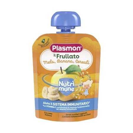 Plasmon Nutrimene Frullato Mela, Banana, Cereali - 85gr