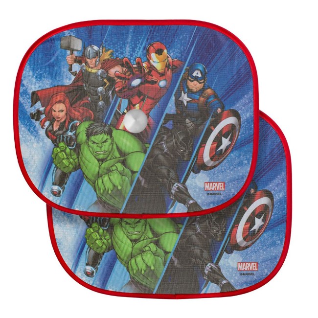 Albri 2pz Tendina Parasole Finestrino Auto - fantasia The Avengers Marvel