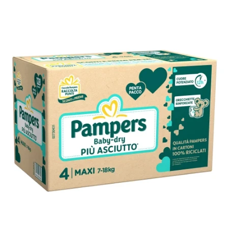Pannolini Baby Dry Maxi Taglia 4 Pentapack Pampers	