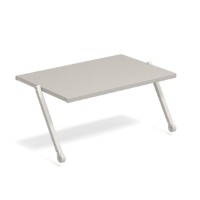 tettino per lettino Holly in alluminio bianco opaco - bianco grigio