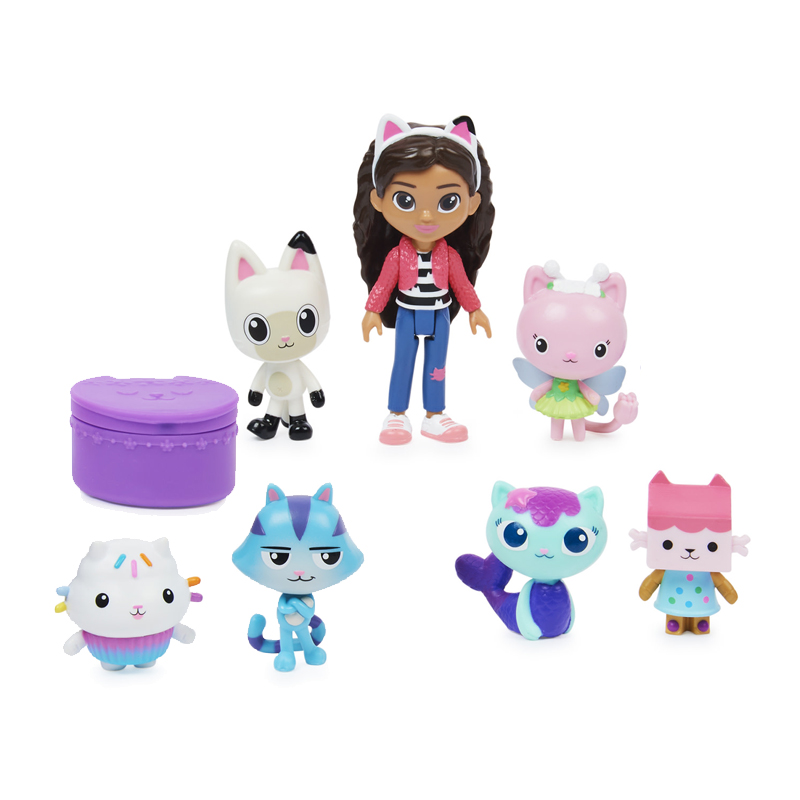 Paniate Spin Master Gabby's Dollhouse Set Deluxe con Gabby e Gattini, 7 Personaggi di Gabby