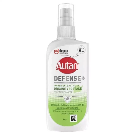 Autan Defense Repellente Antizanzare per Zecche e Zanzare - Formula Vegetale