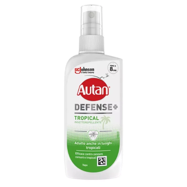 Autan Defense Tropical Antizanzare per Zanzare Comuni e Tropicali, 100ml