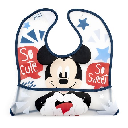Lulabi Bavaglino con Tasca Raccogli Briciole - fantasia Disney Mickey Mouse