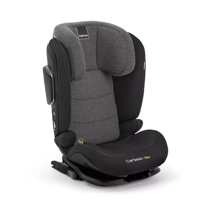 Bebeconfort Gaia I-Fix Rialzo Auto ISOFIX Per Bambini Da 128 A 150 Cm (6-12 Anni, 22-36 Kg) - Mineral Graphite, Compatto E Leggero
