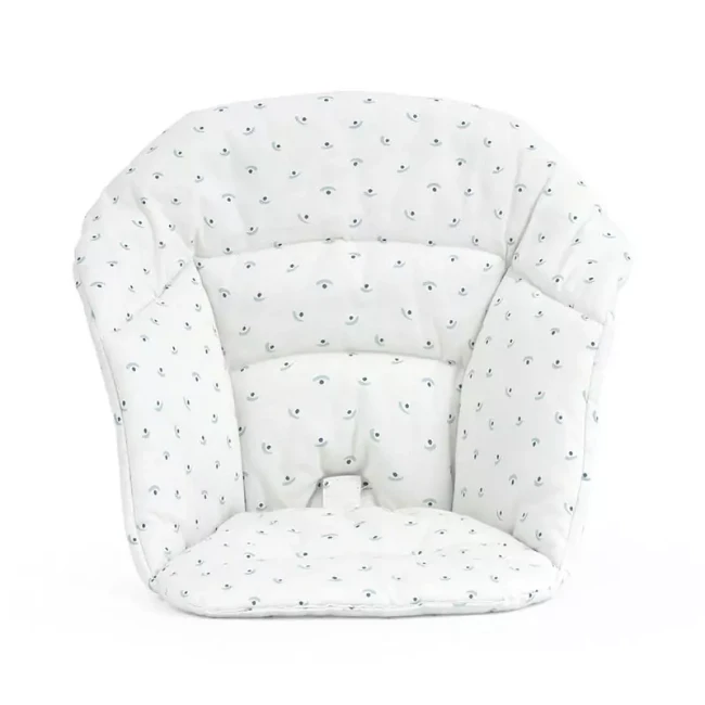 Stokke Cuscino per Seggiolone Clikk in Cotone Bio, Idrorepellente - Blueberry Boat