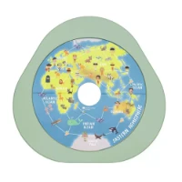 Stokke Tavola da Gioco a Doppio Lato per Mutable con Dadi, Figure e Carte inclusi - Our World