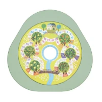 Stokke Tavola da Gioco a Doppio Lato per Mutable con Dadi, Figure e Carte inclusi - Fruits and Vegetables