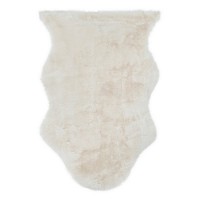 Bizzotto tappeto mindy bianco 60x90 cm effetto pelliccia