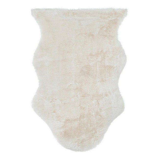 Bizzotto tappeto mindy bianco 60x90 cm effetto pelliccia