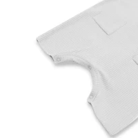 Bamboom Pagliaccetto Estivo Pure in Bambù per Neonato - 6 Mesi, Blu
