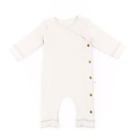 Bamboom Tutina Pure Estiva con Maniche Lunghe - 6 Mesi - Off White