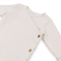 Bamboom Tutina Pure Estiva con Maniche Lunghe - 6 Mesi - Off White