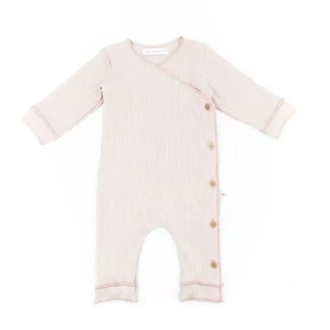 Bamboom Tutina Pure Estiva con Maniche Lunghe - 6 Mesi - Rosa
