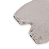 Bamboom Pagliaccetto Knitted Estivo con Tasca Cammello - 1M, 3M, 6M