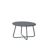 Vermobil Tavolo Basso Daisy Rotondo Ø65 cm in Acciaio Grigio Antico