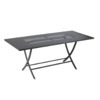 VE2160D Vermobil Tavolo Pieghevole Vegas da Esterno in Acciaio 160x85cm Grigio Antico