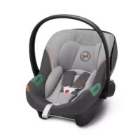 Cybex Gold Seggiolino Auto Aton S2 R129 i-Size,  dalla nascita ai 24 mesi - Lava Grey