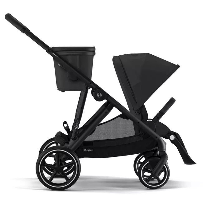 Cybex Gold Passeggino Gazelle S con Telaio Black, Adattabile a Gemellare - Moon Black