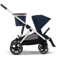 Cybex Gold Passeggino Gazelle S, Adattabile a Gemellare e Trio - Telaio Silver Ocean Blue